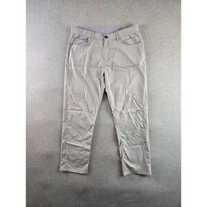 Faherty Pants Mens 34x28 Movement 5 Pocket Chino‎ Coolmax Organic Cotton Blend
